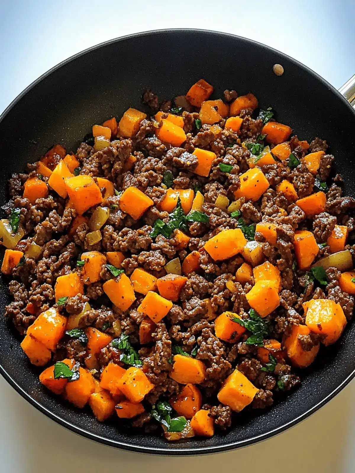 Beef and Sweet Potato Breakfast Hash