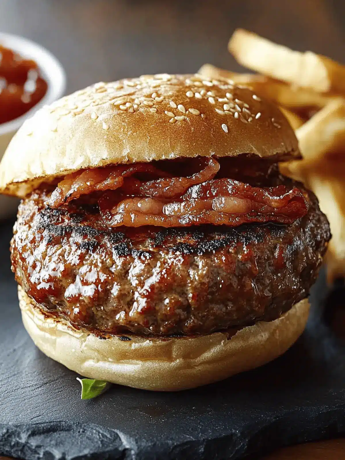 Chef John’s Bacon-Topped Grilled Meatloaf Burgers