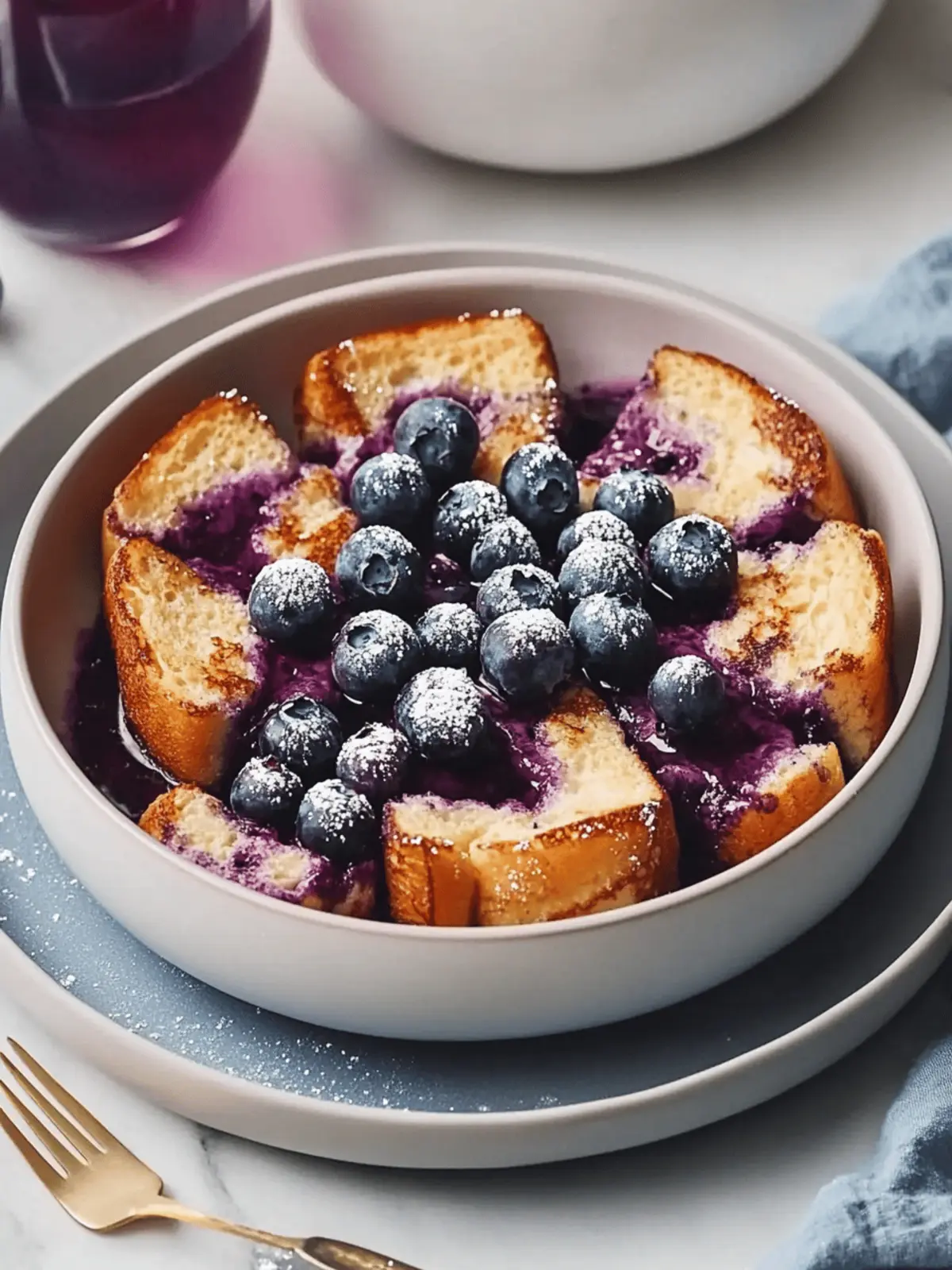 Overnight Blueberry French Toast