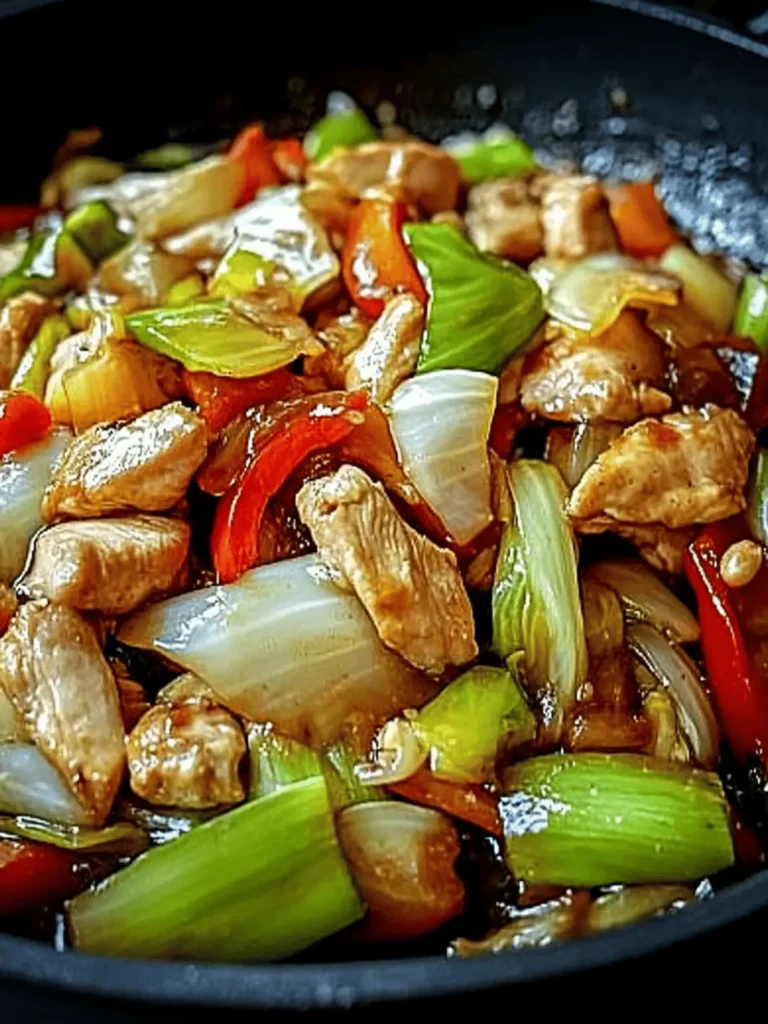 Savory Chinese Chicken Cabbage Stir-Fry for Quick Dinners 2 Chinese Chicken Cabbage Stir-Fry - Recipestasteful | We're the secret ingredient for home cooks.