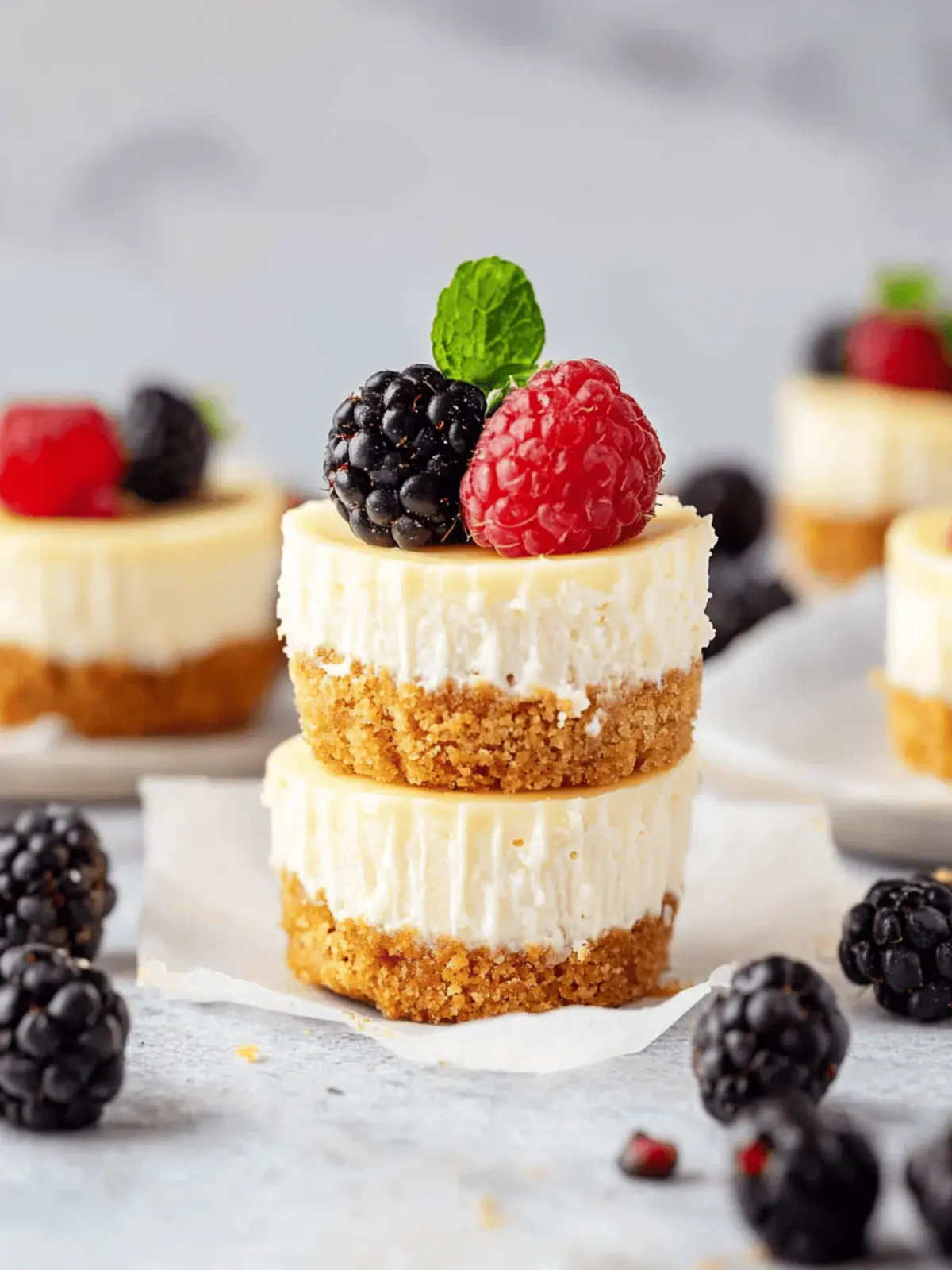 Mini Protein Cheesecakes