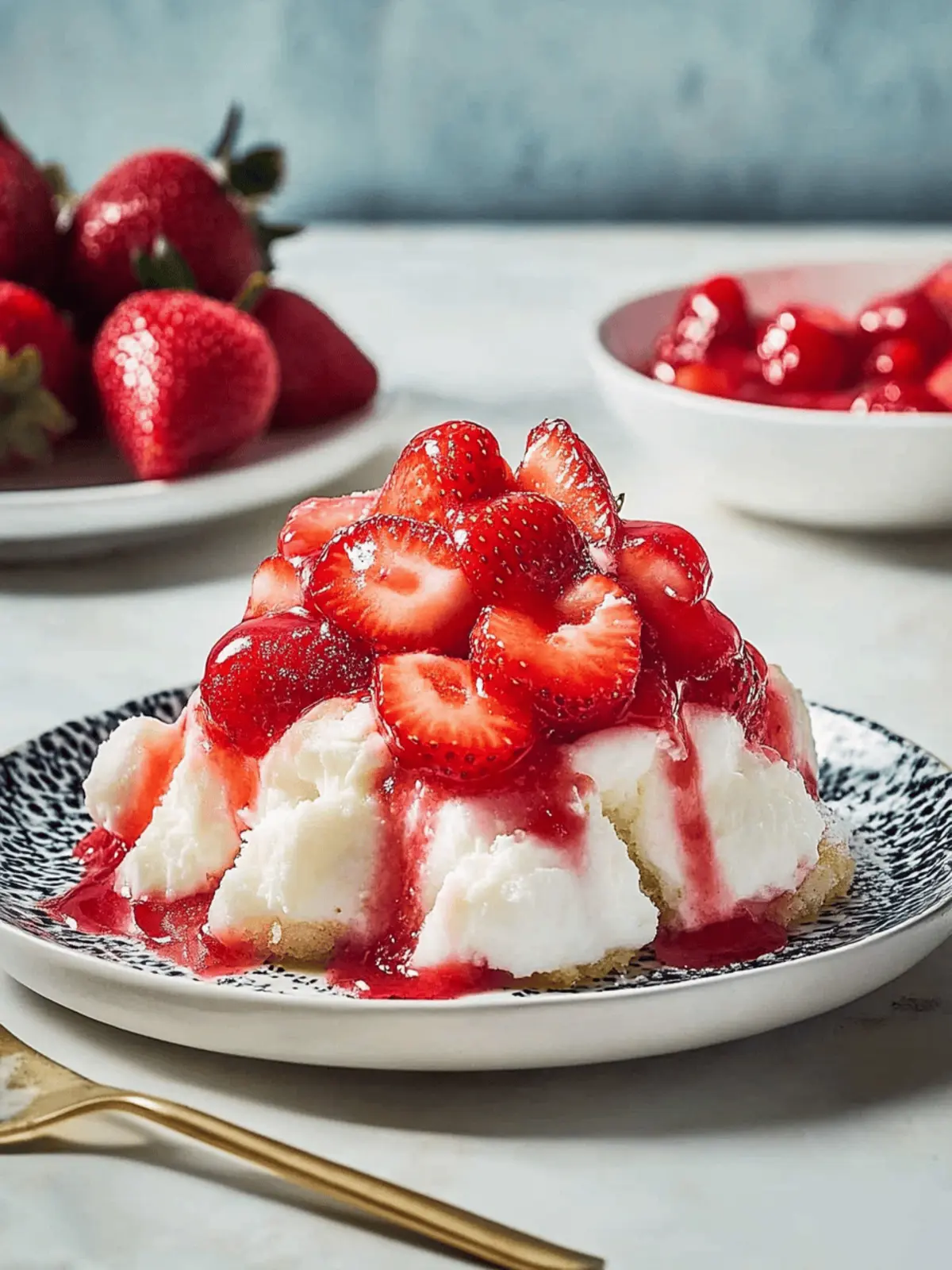Strawberry Angel Food Dessert