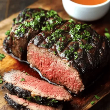 Grilled Beef Tenderloin Roast Recipe with a Fresh Herb Crust