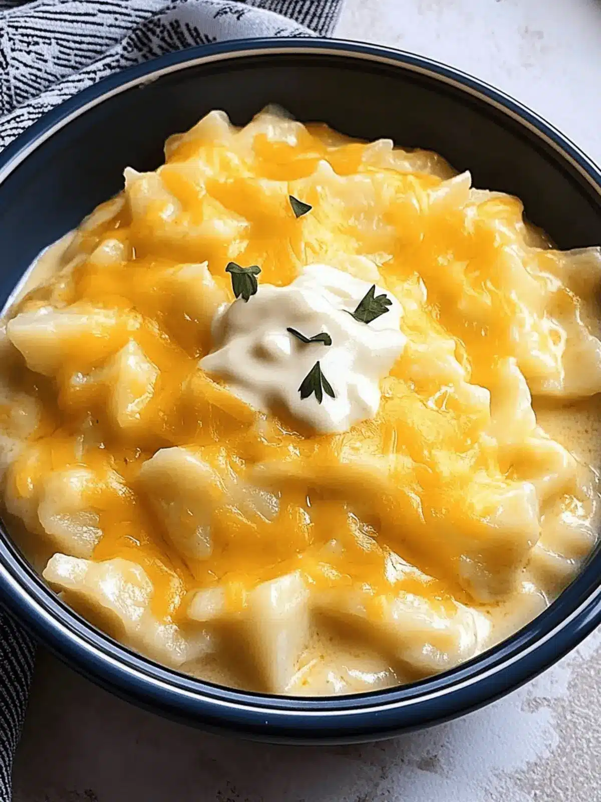 Easy Slow Cooker Cheesy Potatoes