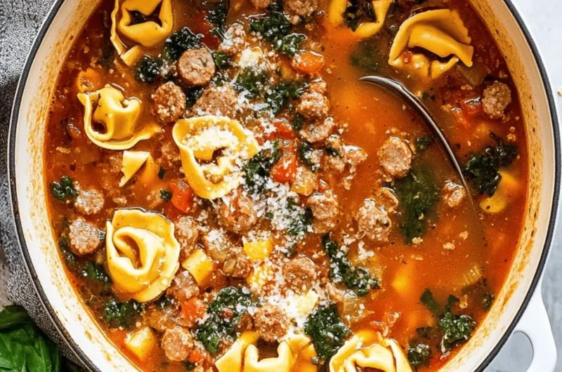 Italian Sausage Tortellini Soup