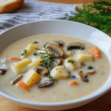 Russian Mushroom and Potato Soup
