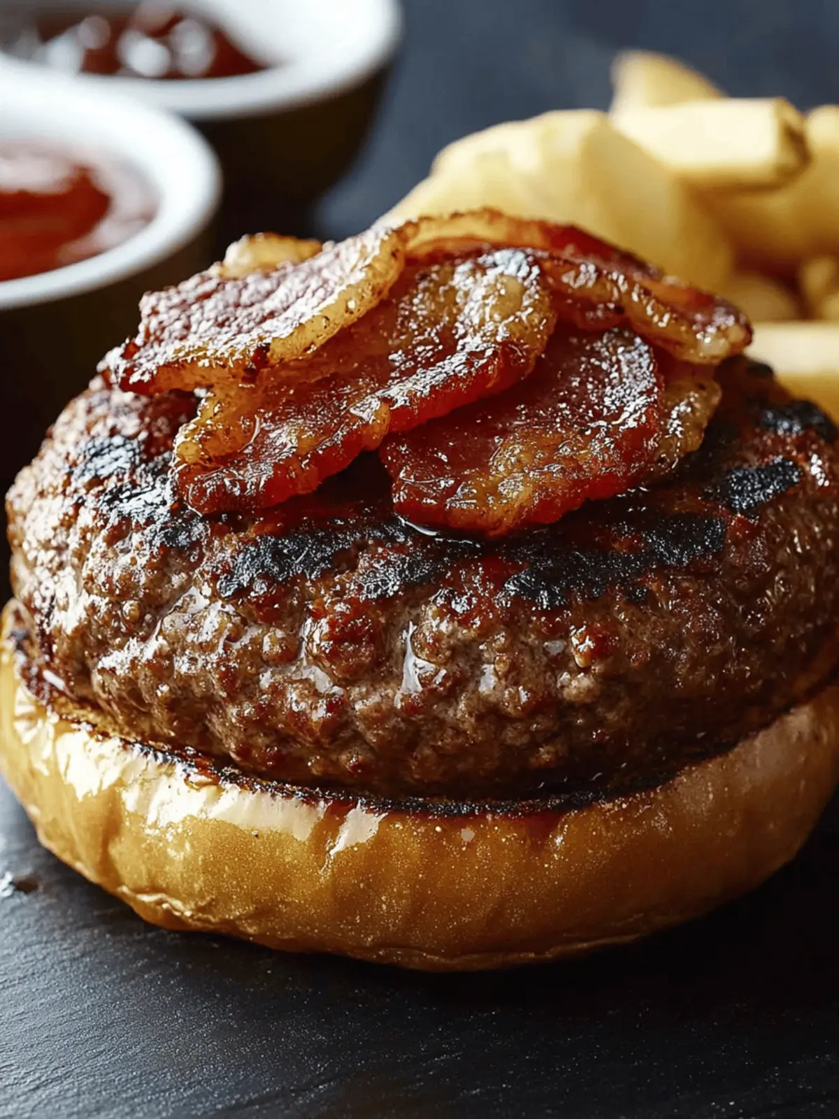 Chef John’s Bacon-Topped Grilled Meatloaf Burgers