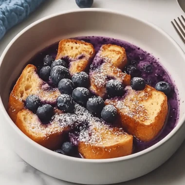 Overnight Blueberry French Toast