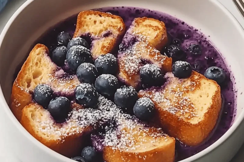 Overnight Blueberry French Toast