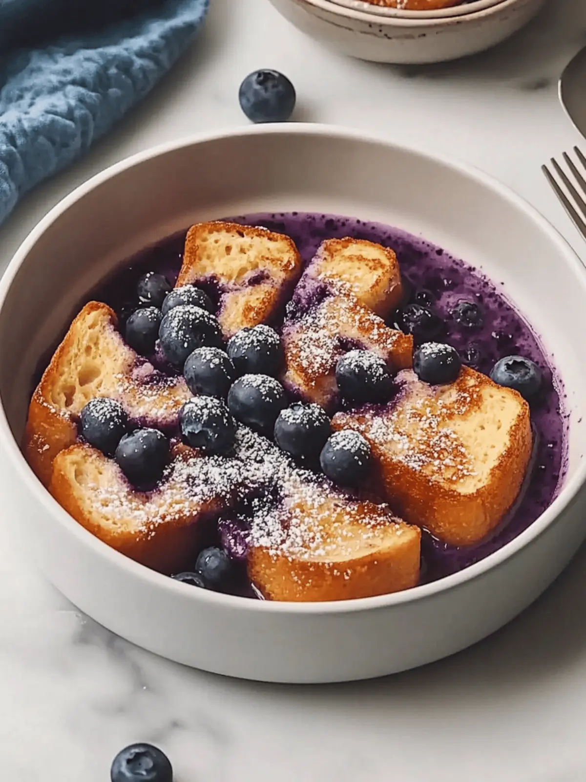 Overnight Blueberry French Toast
