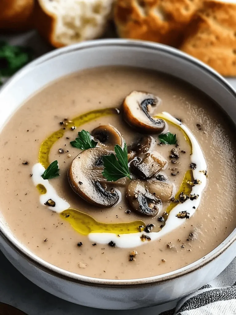 Creamy Mushroom Soup: Elevate Comfort Food with Earthy Goodness 2 Creamy Mushroom Soup