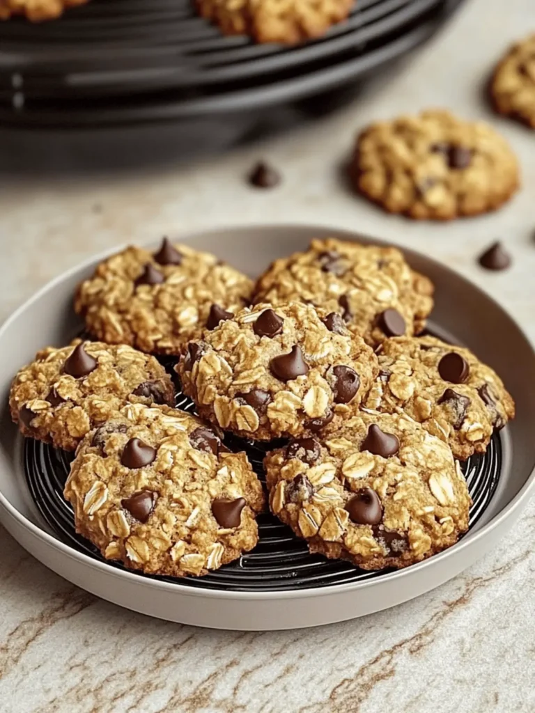 Air Fryer Chocolate Chip Oatmeal Cookies