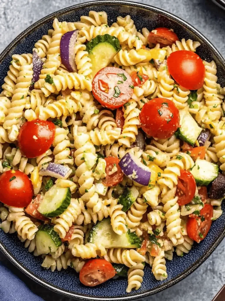 Quick and Easy Vegan Pasta Salad Packed with Fresh Summer Veggies 2 Quick and Easy Vegan Pasta Salad