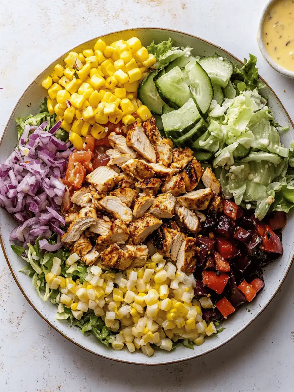 Summer BBQ Chicken Chopped Salad