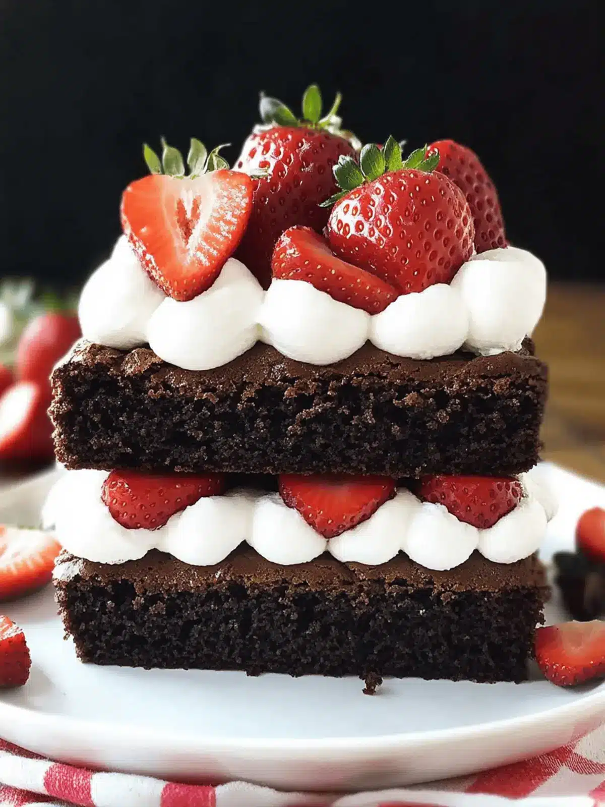 Chocolate Strawberry Shortcake