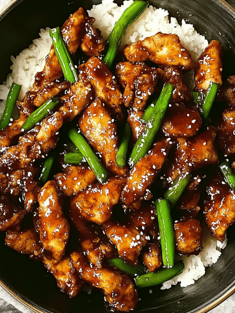 Irresistible Mongolian Chicken: A Quick, Flavorful Dinner! 4 Mongolian Chicken