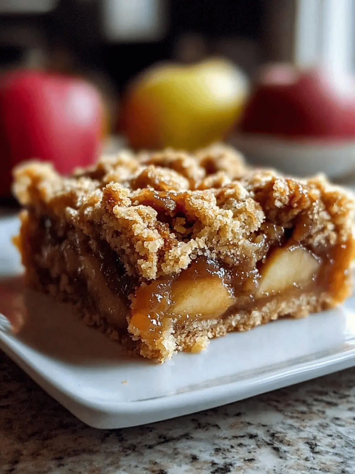 Salted Caramel Apple Crumble Bars Fall Treat