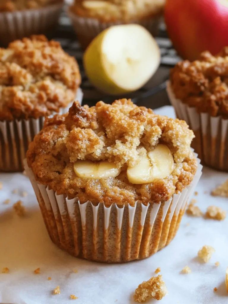 Delicious Apple Banana Bread Muffins with Cinnamon Crumble 3 Apple Banana Bread Muffins