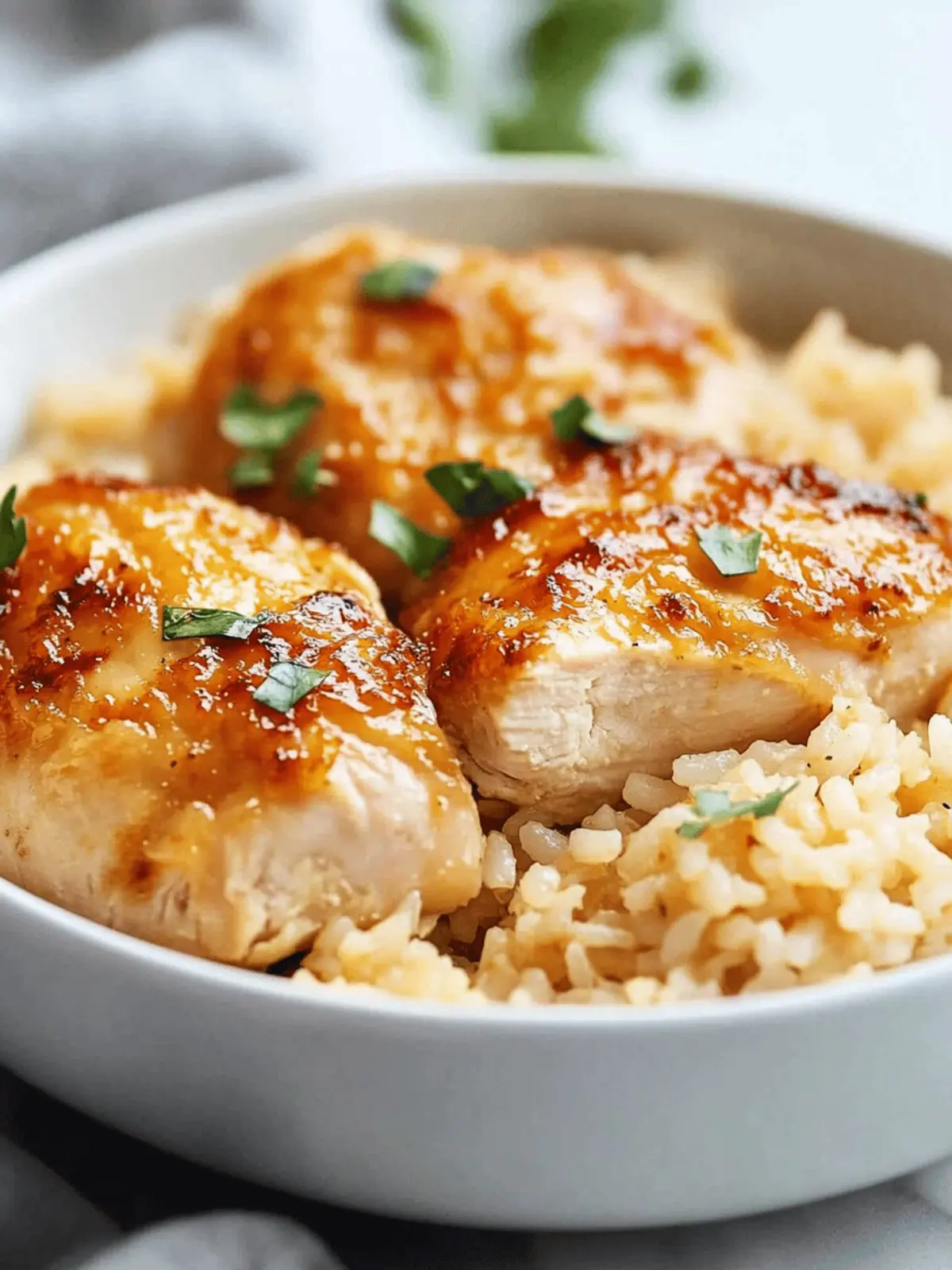 Tender Chicken Thighs with Fragrant Rice in a Slow Cooker Harmony