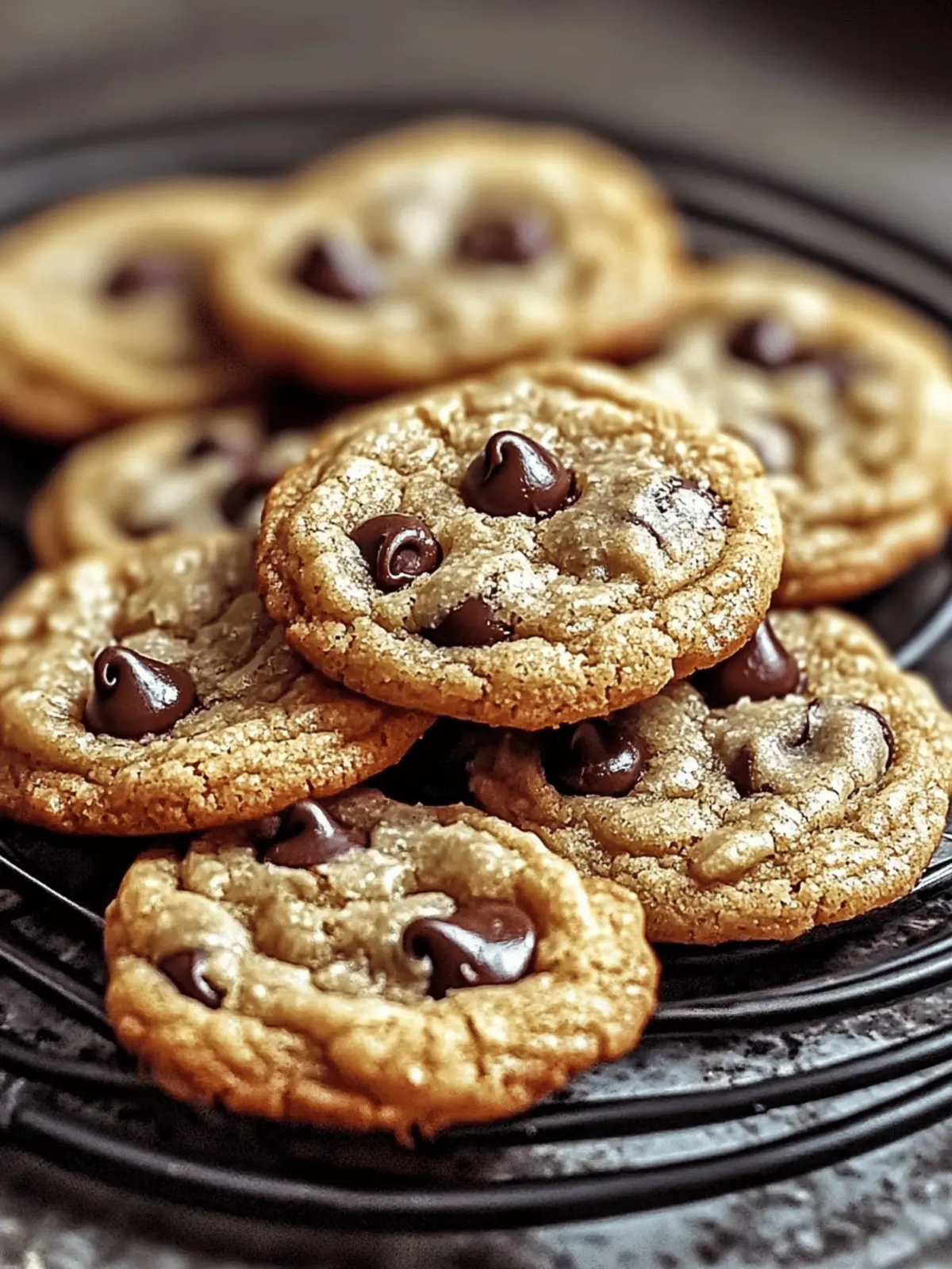 Gooey Salted Tahini Chocolate Chip Cookies with a Nutty Twist