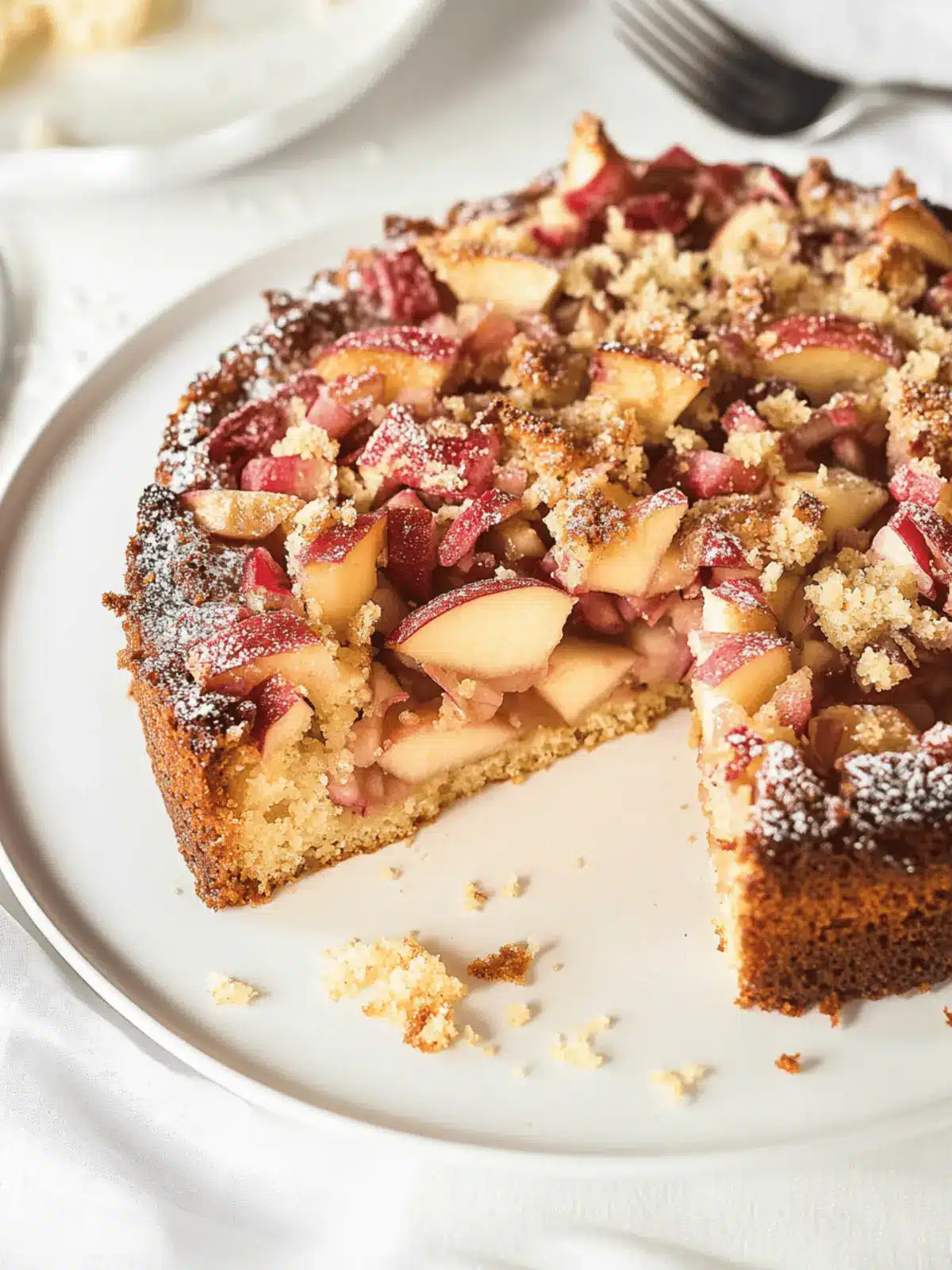 Apple and Rhubarb Cake