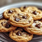 Gooey Salted Tahini Chocolate Chip Cookies with a Nutty Twist