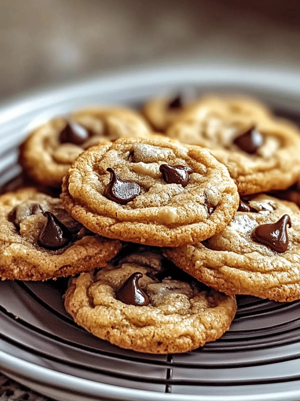 Gooey Salted Tahini Chocolate Chip Cookies with a Nutty Twist