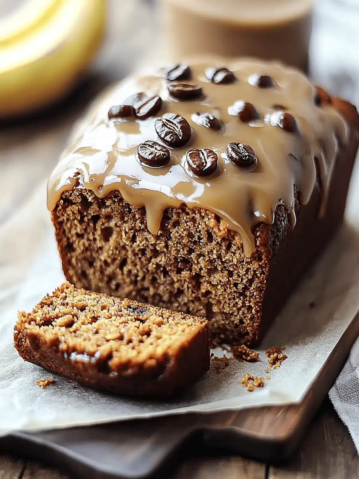 Rich Espresso Caramel Banana Loaf