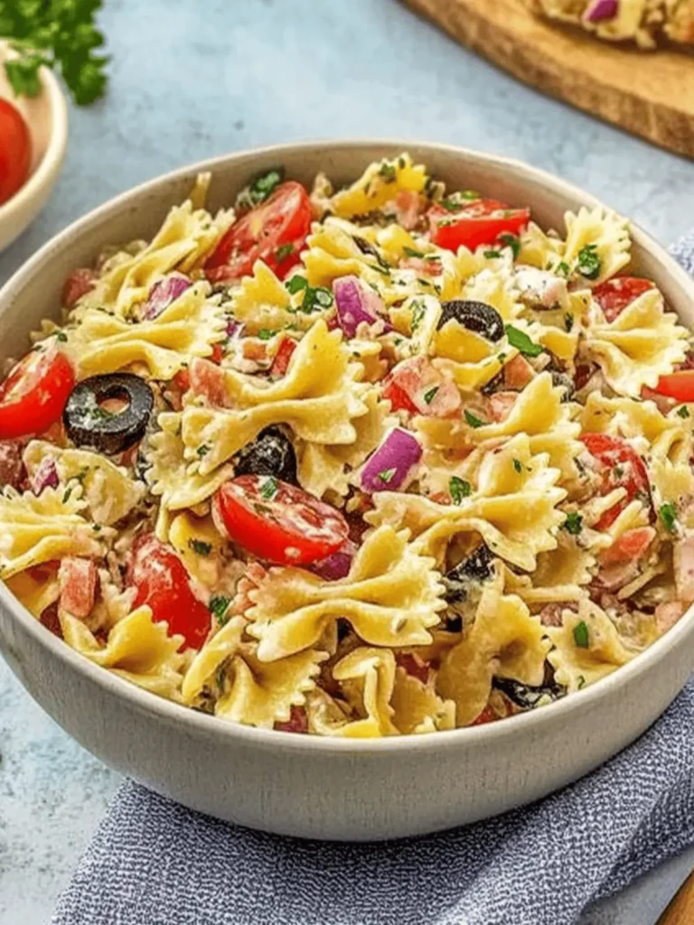 Delicious Bow Tie Pasta Salad Recipe for Quick Refreshment 2 Bow Tie Pasta Salad Recipe