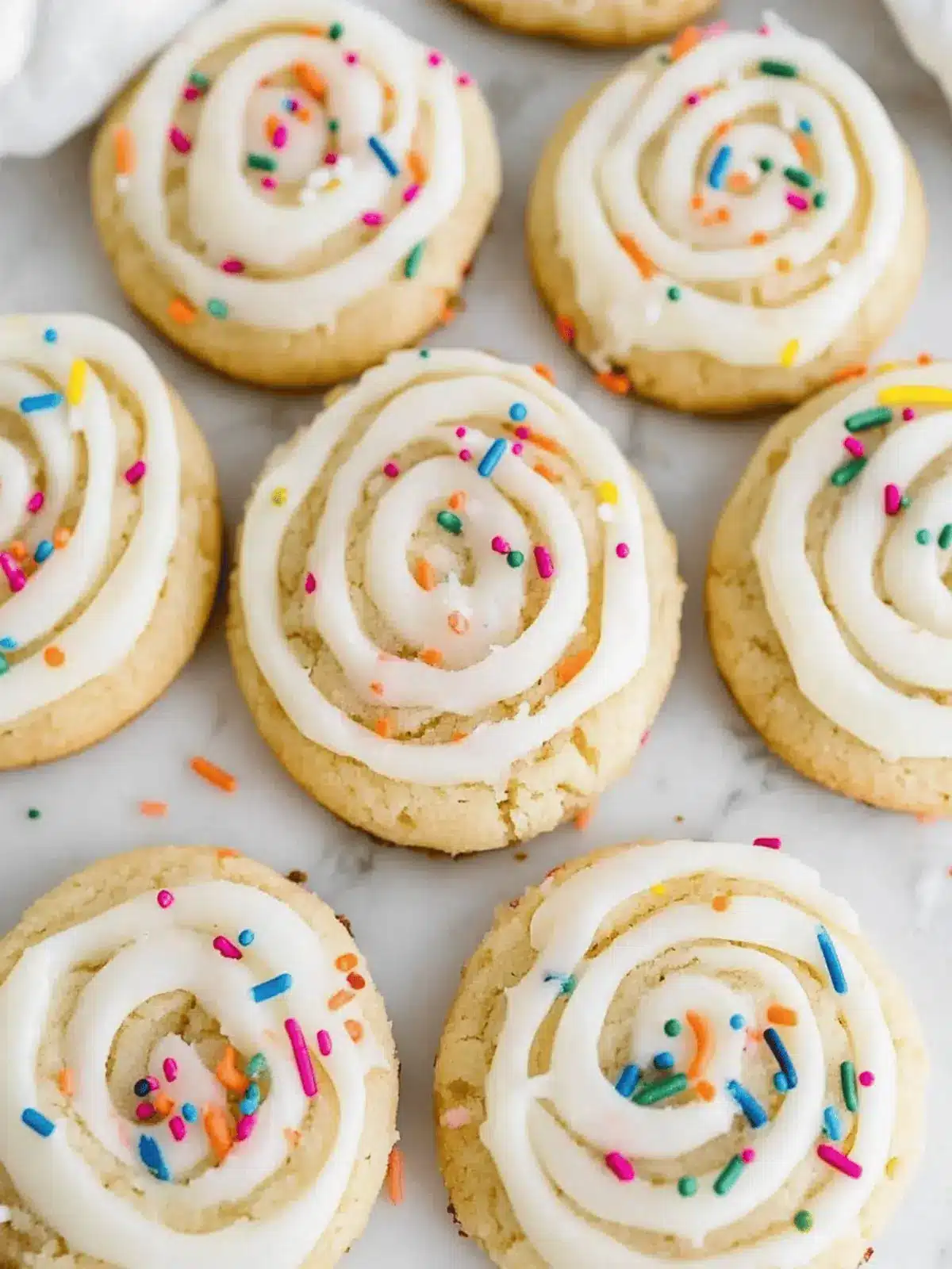 Crumbl Birthday Cake Cookie Copycat