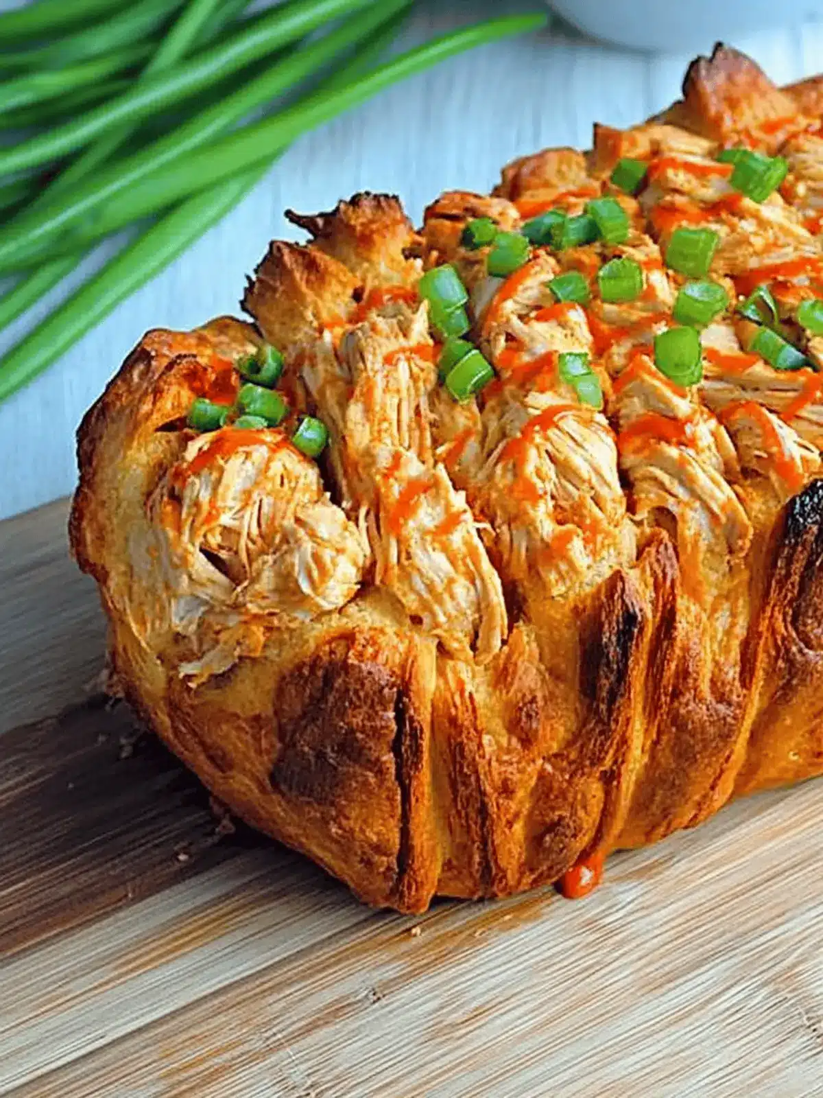 Buffalo Chicken Pull-Apart Bread