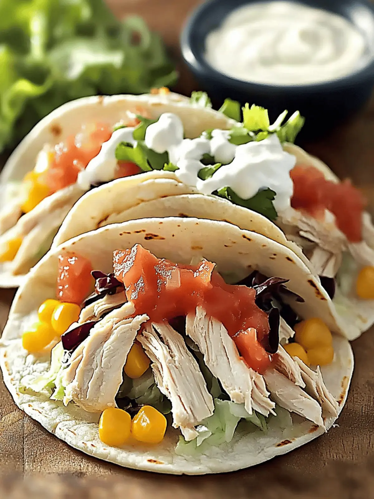 Ranch Chicken Tacos