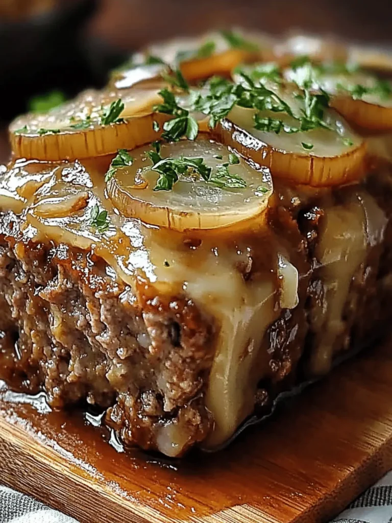 Savory Onion Meatloaf with Gruyère: A Must-Try Family Favorite 4 Onion Meatloaf