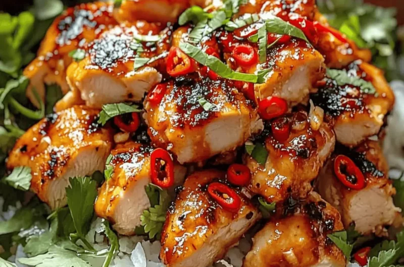 Spicy Maple Chicken & Coconut Rice