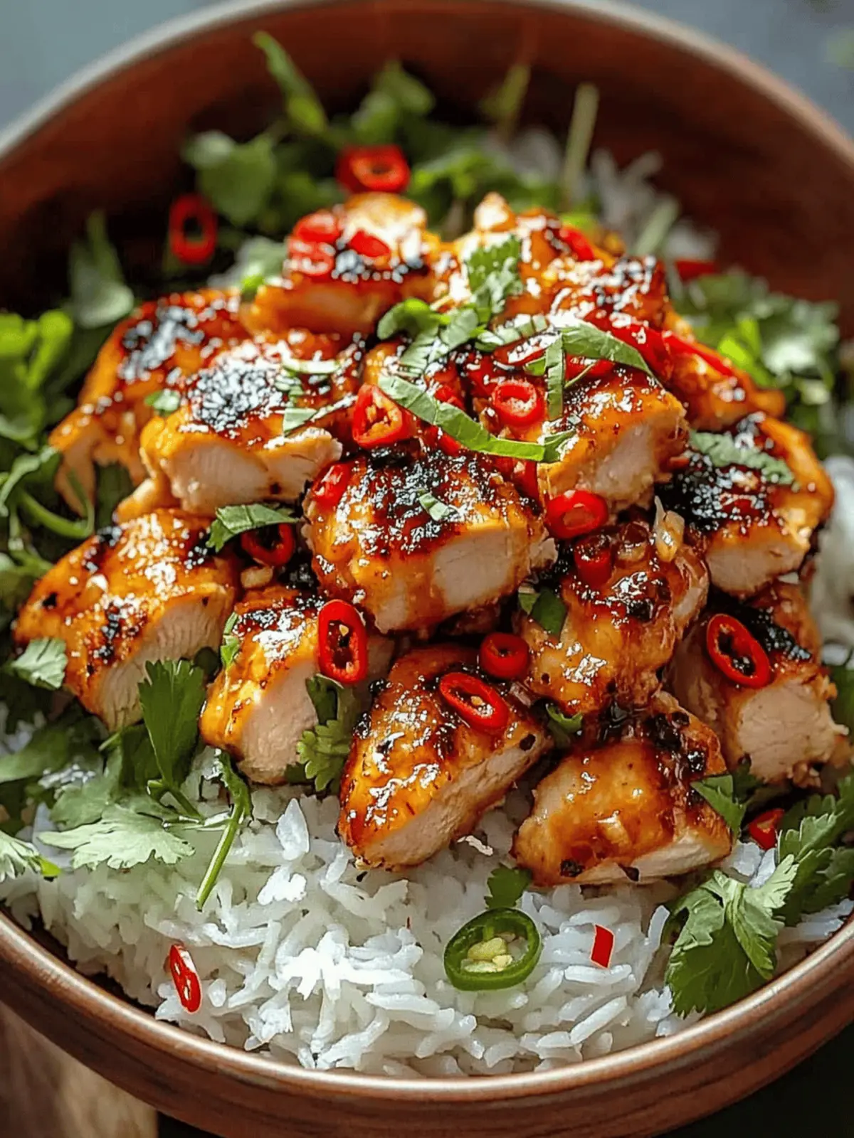 Spicy Maple Chicken & Coconut Rice