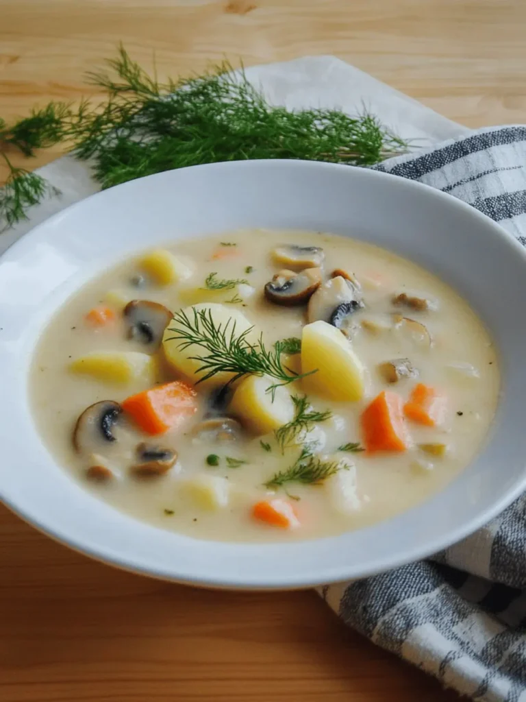 Russian Mushroom and Potato Soup