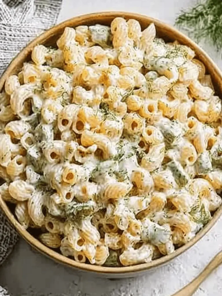Dill Pickle Pasta Salad That's Perfect for Summer Picnics 4 Dill Pickle Pasta Salad