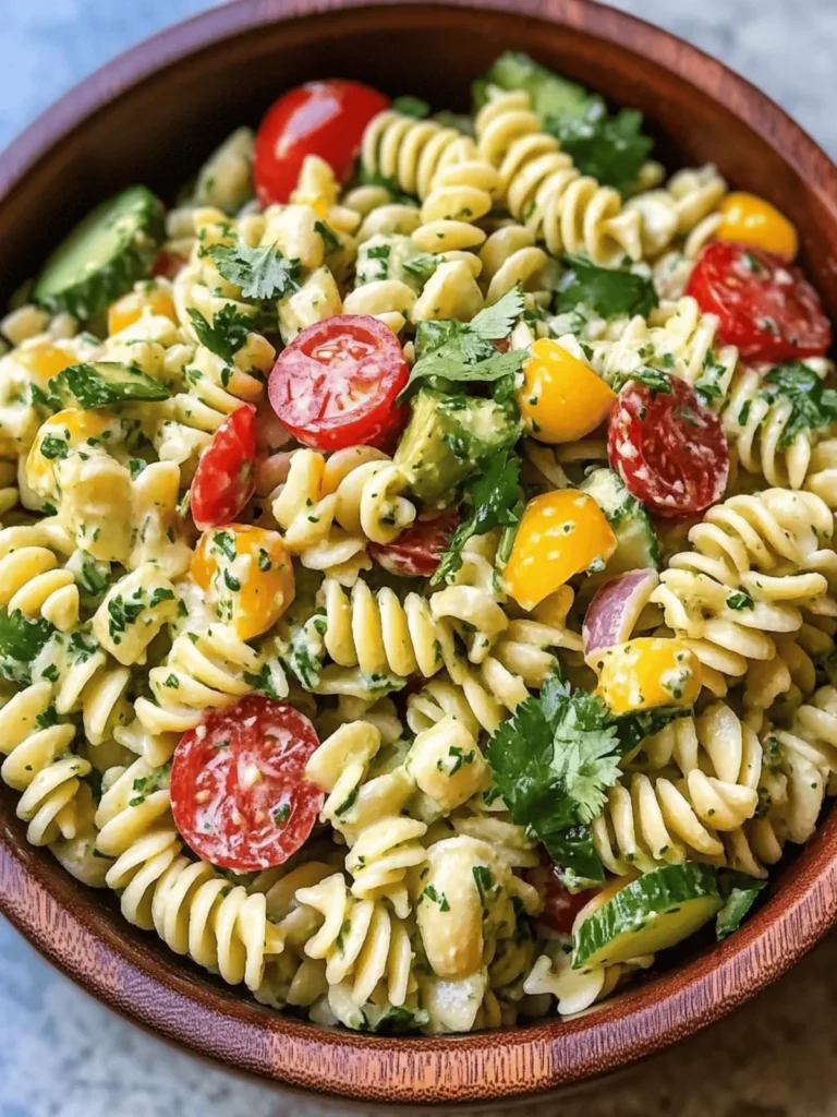 Cilantro Lime Pasta Salad