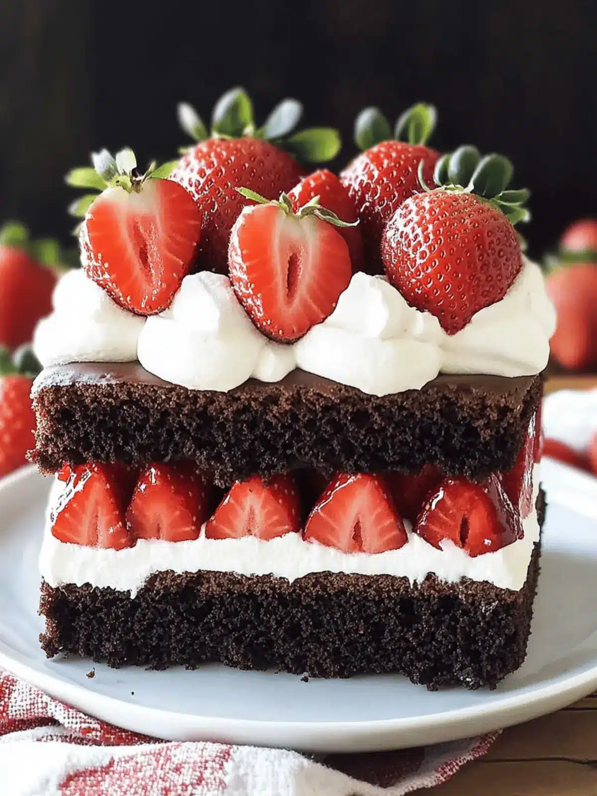 Chocolate Strawberry Shortcake