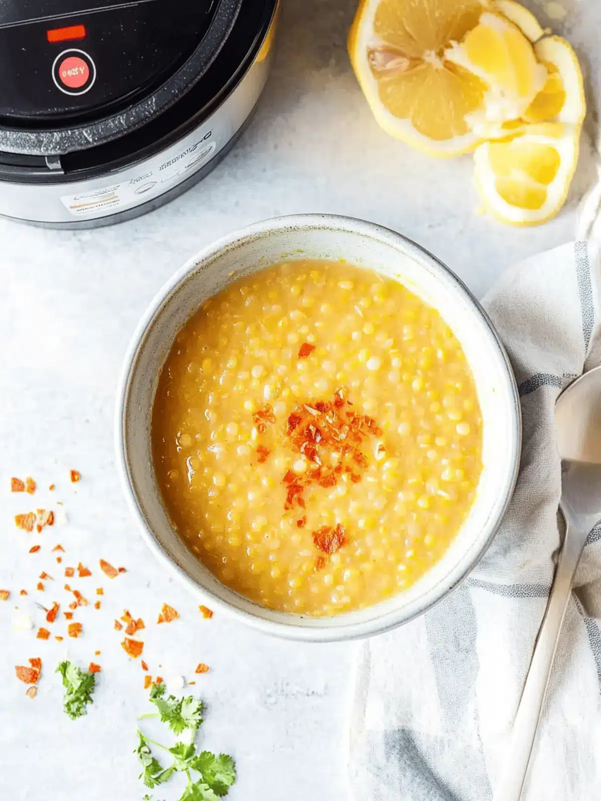 Lemon Lentil Soup (Instant Pot or Stove Top)