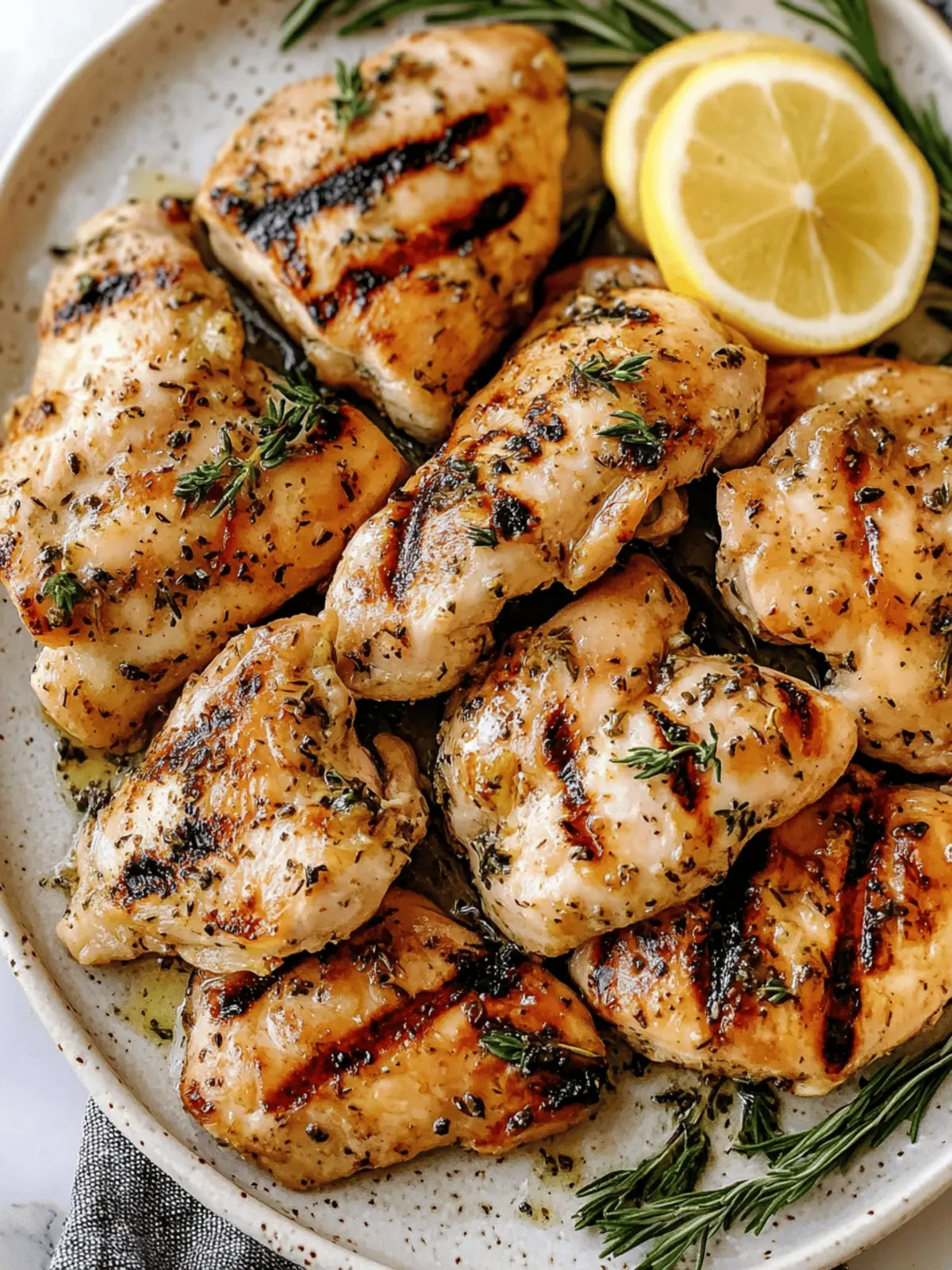 Lemon Herb Grilled Chicken