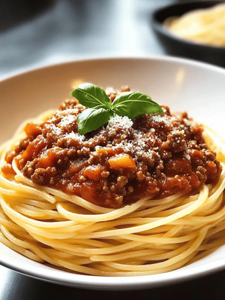 Savory Spaghetti Bolognese: Your Ultimate Comfort Dish! 4 Spaghetti Bolognese