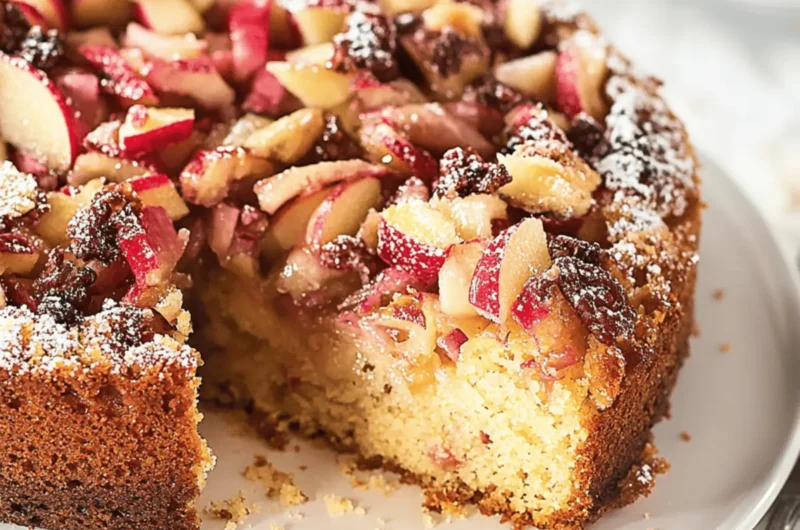 Apple and Rhubarb Cake