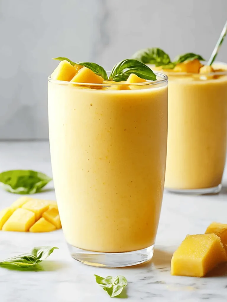Delicious Mango Smoothie Recipe for Instant Refreshment 4 Mango Smoothie Recipe