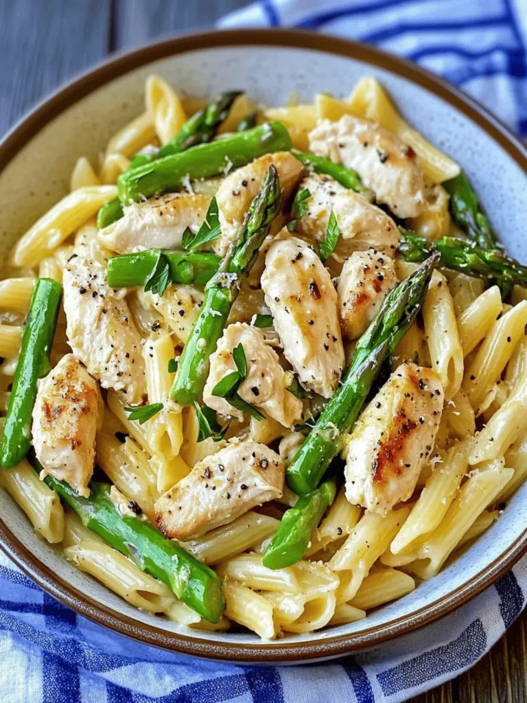 Lemon Asparagus Chicken Pasta