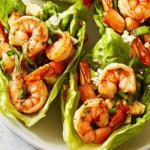 Buffalo Shrimp Lettuce Wraps