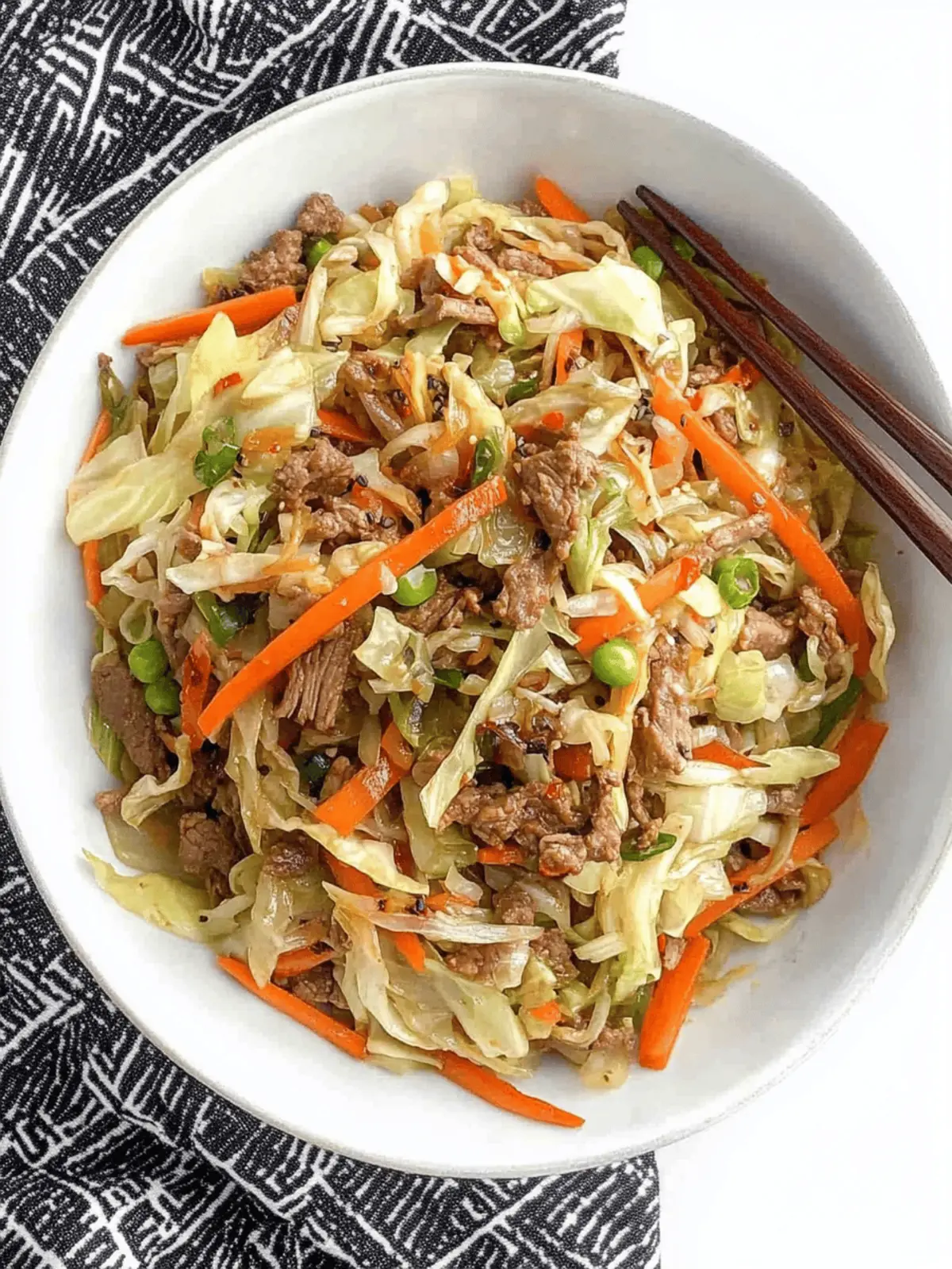Beef and Cabbage Stir Fry