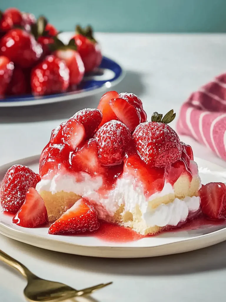 Irresistible Strawberry Angel Food Dessert That's Totally No-Bake 2 Strawberry Angel Food Dessert