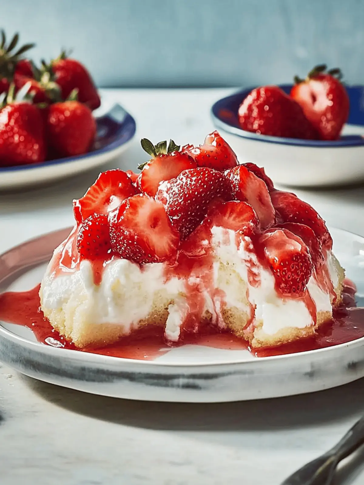 Strawberry Angel Food Dessert