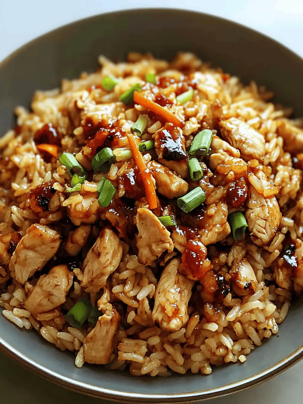 Japanese BBQ Chicken Fried Rice